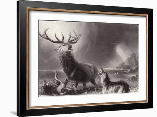 The Stag at Bay-Edwin Henry Landseer-Framed Giclee Print