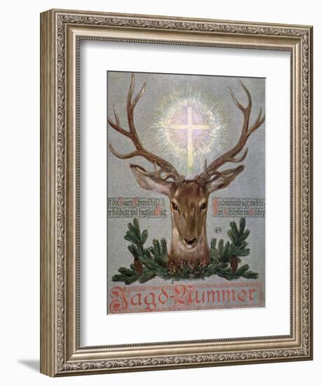 The Stag of St. Hubert-null-Framed Premium Giclee Print