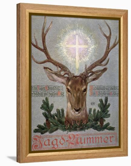 The Stag of St. Hubert-null-Framed Premier Image Canvas