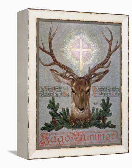 The Stag of St. Hubert-null-Framed Premier Image Canvas