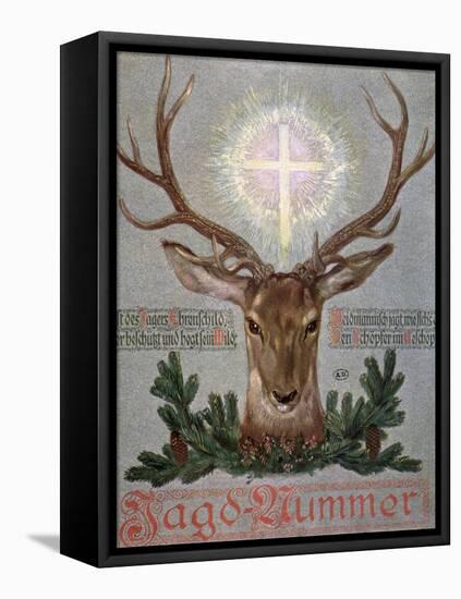 The Stag of St. Hubert-null-Framed Premier Image Canvas