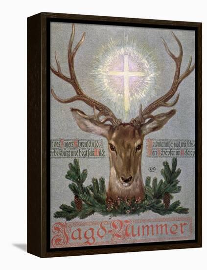 The Stag of St. Hubert-null-Framed Premier Image Canvas
