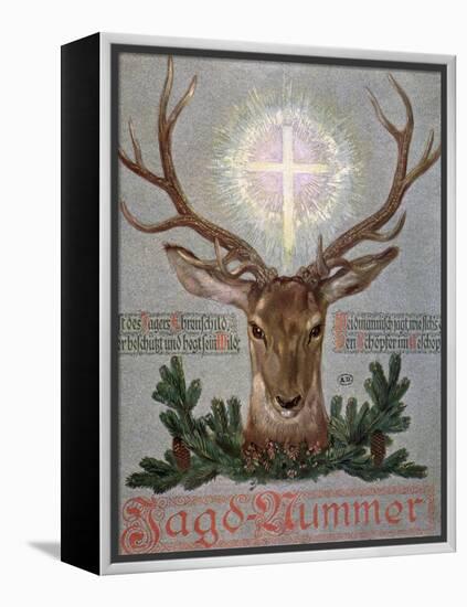 The Stag of St. Hubert-null-Framed Premier Image Canvas