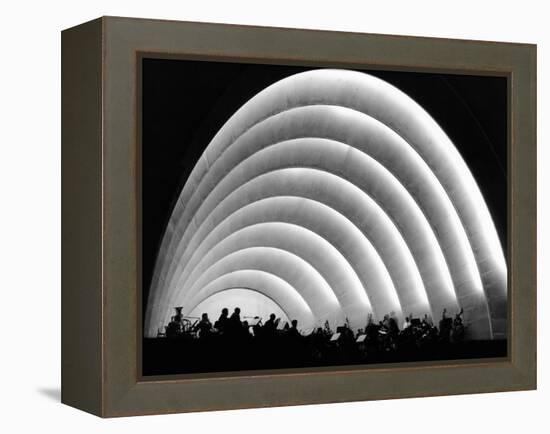 The Stage and Shell of the Hollywood Bowl Was Built in 1929-null-Framed Stretched Canvas