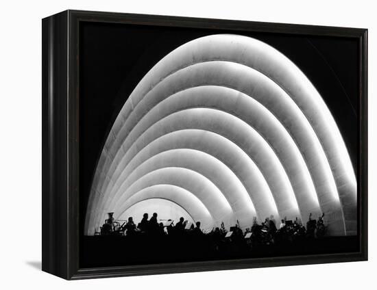 The Stage and Shell of the Hollywood Bowl Was Built in 1929-null-Framed Stretched Canvas