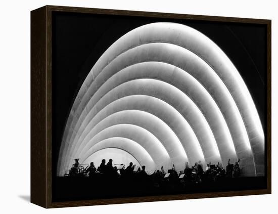 The Stage and Shell of the Hollywood Bowl Was Built in 1929-null-Framed Stretched Canvas