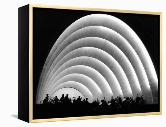 The Stage and Shell of the Hollywood Bowl Was Built in 1929-null-Framed Stretched Canvas