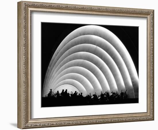 The Stage and Shell of the Hollywood Bowl Was Built in 1929-null-Framed Photo