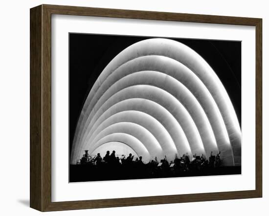 The Stage and Shell of the Hollywood Bowl Was Built in 1929-null-Framed Photo