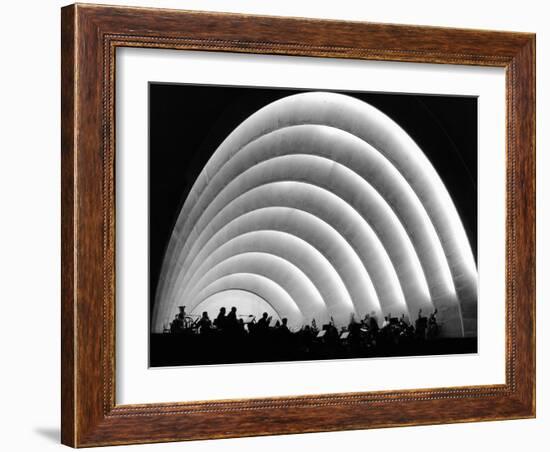 The Stage and Shell of the Hollywood Bowl Was Built in 1929-null-Framed Photo