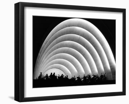 The Stage and Shell of the Hollywood Bowl Was Built in 1929-null-Framed Photo