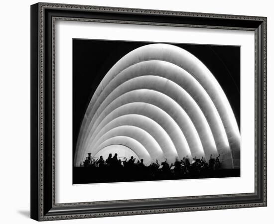 The Stage and Shell of the Hollywood Bowl Was Built in 1929-null-Framed Photo