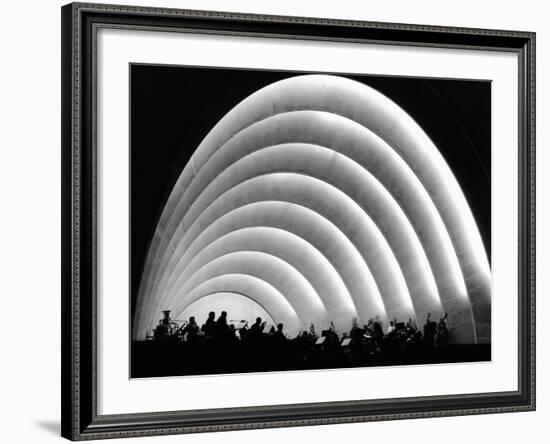 The Stage and Shell of the Hollywood Bowl Was Built in 1929-null-Framed Photo