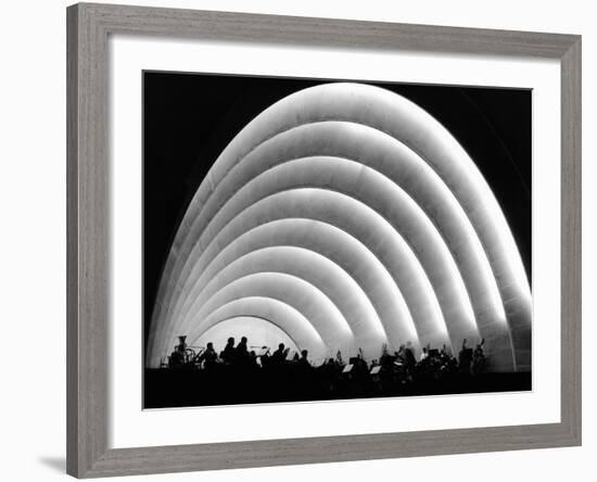 The Stage and Shell of the Hollywood Bowl Was Built in 1929-null-Framed Photo