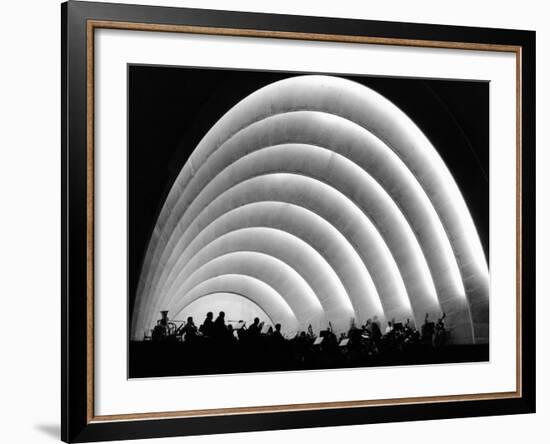 The Stage and Shell of the Hollywood Bowl Was Built in 1929-null-Framed Photo