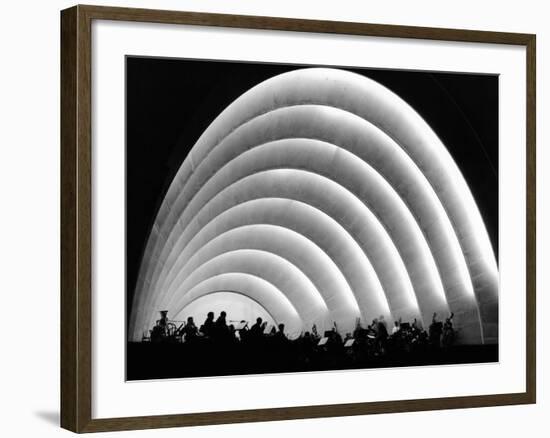 The Stage and Shell of the Hollywood Bowl Was Built in 1929-null-Framed Photo