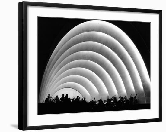 The Stage and Shell of the Hollywood Bowl Was Built in 1929-null-Framed Photo