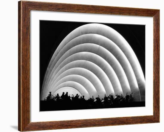 The Stage and Shell of the Hollywood Bowl Was Built in 1929-null-Framed Photo