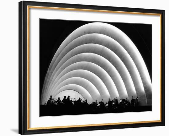 The Stage and Shell of the Hollywood Bowl Was Built in 1929-null-Framed Photo