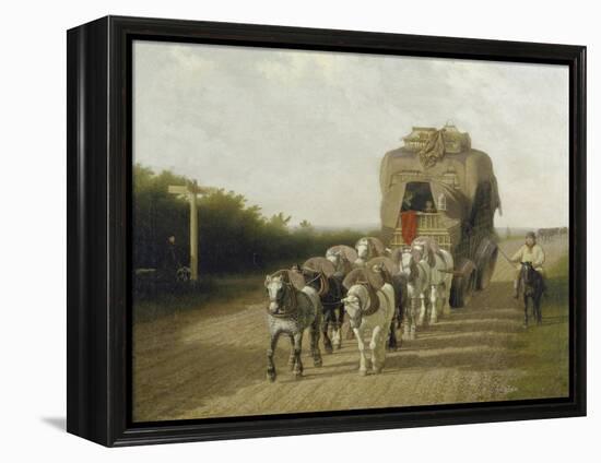 The Stage Coach of Ludlow, 1801-Jacques Laurent Agasse-Framed Premier Image Canvas