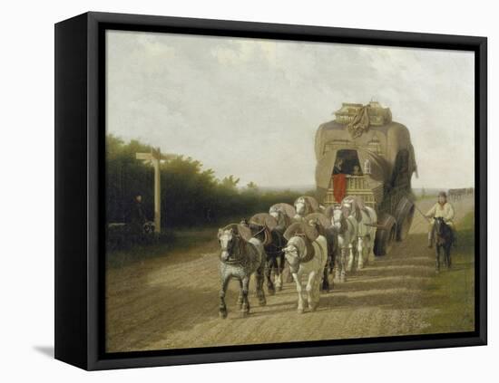 The Stage Coach of Ludlow, 1801-Jacques Laurent Agasse-Framed Premier Image Canvas
