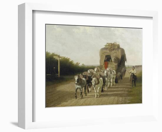 The Stage Coach of Ludlow, 1801-Jacques Laurent Agasse-Framed Giclee Print