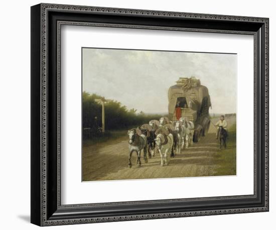 The Stage Coach of Ludlow, 1801-Jacques Laurent Agasse-Framed Giclee Print