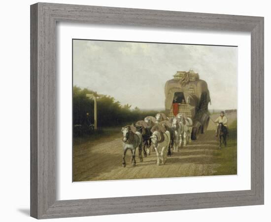 The Stage Coach of Ludlow, 1801-Jacques Laurent Agasse-Framed Giclee Print