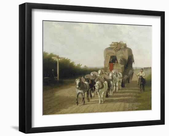 The Stage Coach of Ludlow, 1801-Jacques Laurent Agasse-Framed Giclee Print