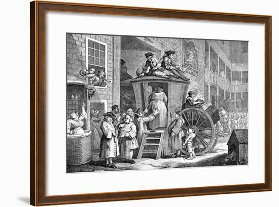 The Stage Coach or Country Inn Yard, 1747-William Hogarth-Framed Giclee Print