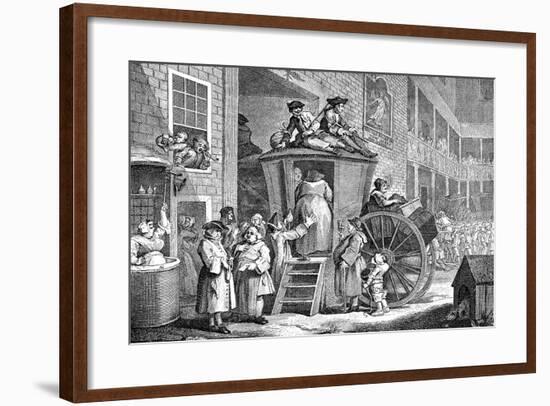 The Stage Coach or Country Inn Yard, 1747-William Hogarth-Framed Giclee Print