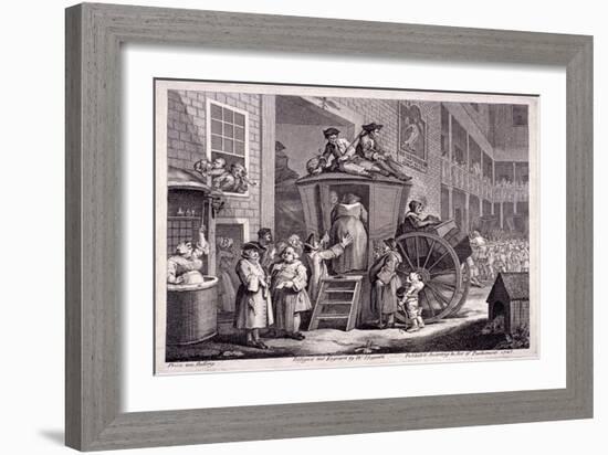 The Stage-Coach, or the Country Inn Yard, 1747-William Hogarth-Framed Giclee Print