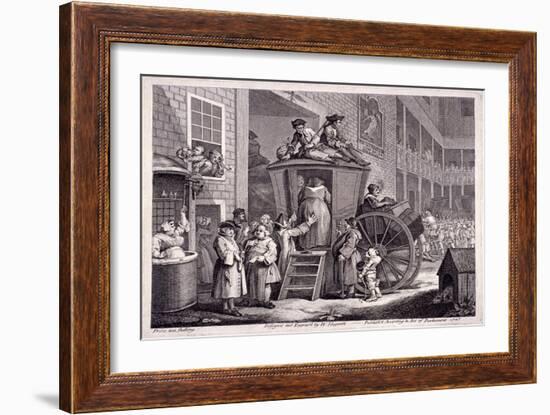 The Stage-Coach, or the Country Inn Yard, 1747-William Hogarth-Framed Giclee Print