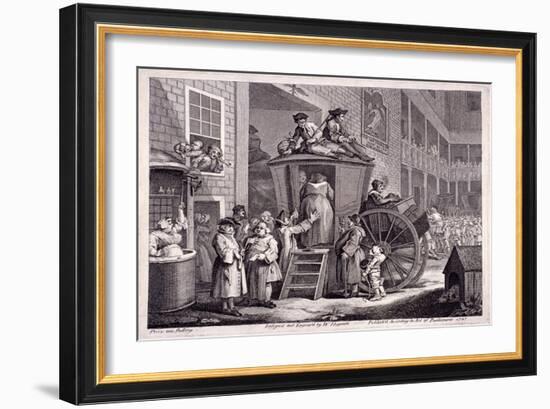 The Stage-Coach, or the Country Inn Yard, 1747-William Hogarth-Framed Giclee Print