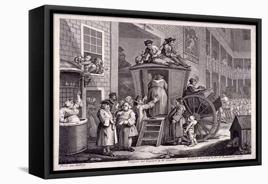 The Stage-Coach, or the Country Inn Yard, 1747-William Hogarth-Framed Premier Image Canvas