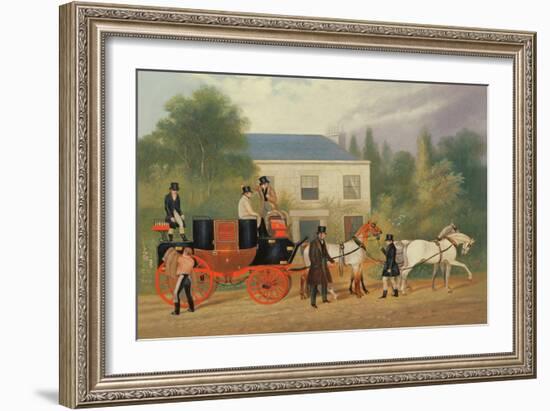 The Stage Coach Preparing to Depart-Charles Cooper Henderson-Framed Giclee Print