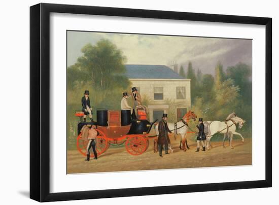 The Stage Coach Preparing to Depart-Charles Cooper Henderson-Framed Giclee Print