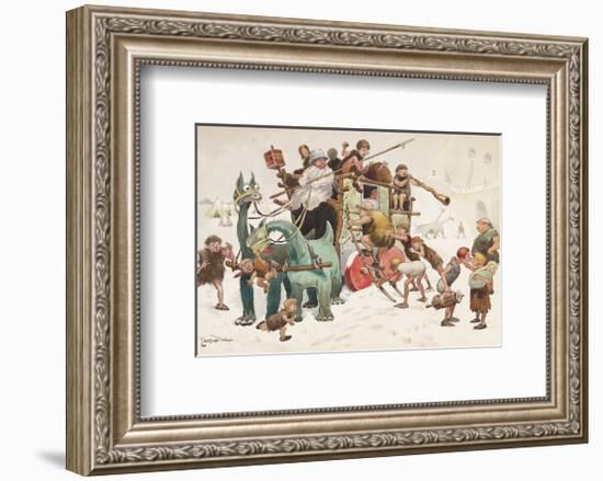 The Stage Coach-Lawson Wood-Framed Premium Giclee Print