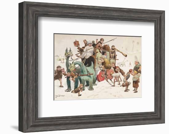 The Stage Coach-Lawson Wood-Framed Premium Giclee Print