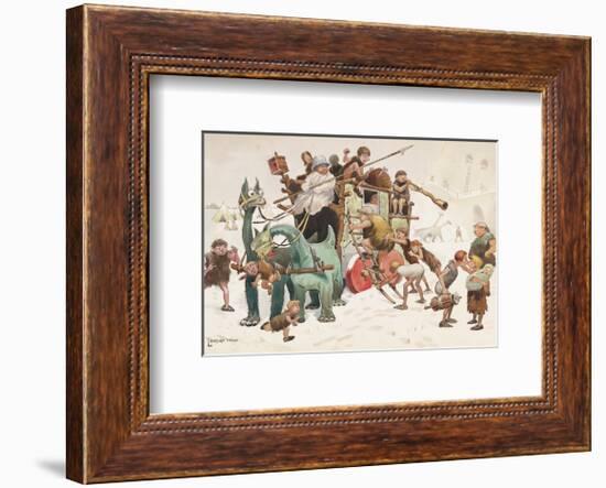 The Stage Coach-Lawson Wood-Framed Premium Giclee Print