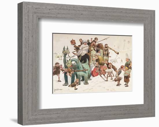 The Stage Coach-Lawson Wood-Framed Premium Giclee Print