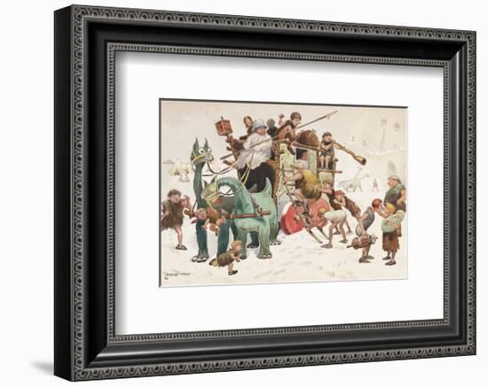 The Stage Coach-Lawson Wood-Framed Premium Giclee Print