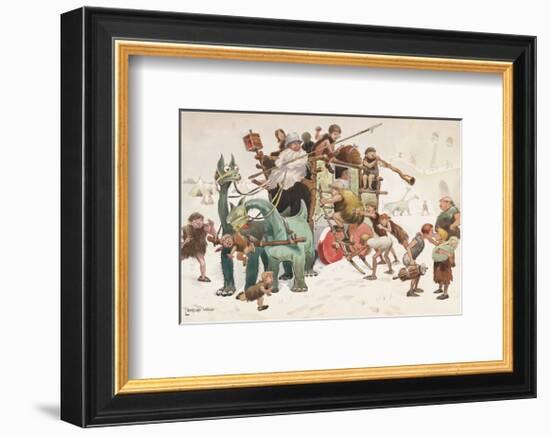 The Stage Coach-Lawson Wood-Framed Premium Giclee Print