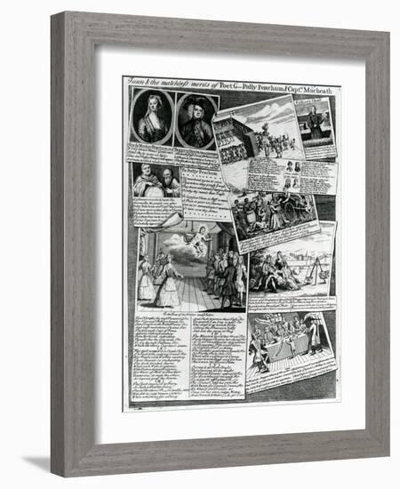 The Stage Medley Representing the Polite Taste of the Town and the Matchless Merits of Poet G.-null-Framed Premium Giclee Print