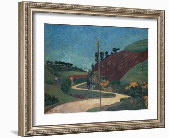 The Stagecoach Road in the Country with a Cart, 1903 by Paul Serusier-Paul Serusier-Framed Giclee Print
