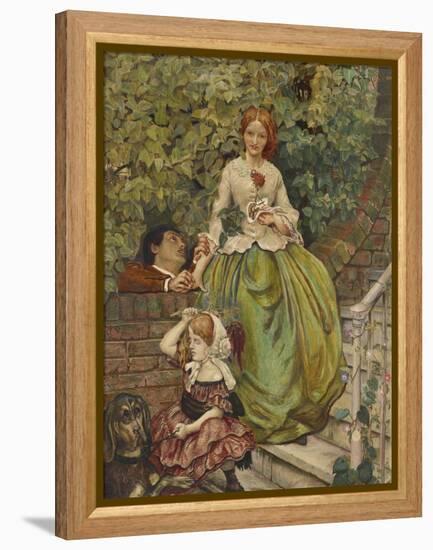 The Stages of Cruelty, 1890 (Watercolour and Bodycolour with Pen and Black Ink)-Ford Madox Brown-Framed Premier Image Canvas