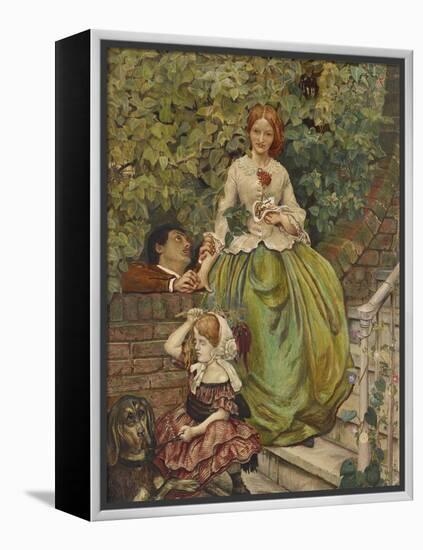 The Stages of Cruelty, 1890 (Watercolour and Bodycolour with Pen and Black Ink)-Ford Madox Brown-Framed Premier Image Canvas