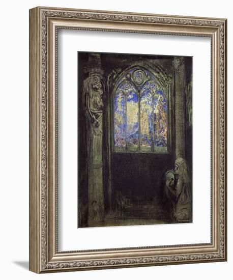 The Stained Glass Window, 1904-Odilon Redon-Framed Giclee Print