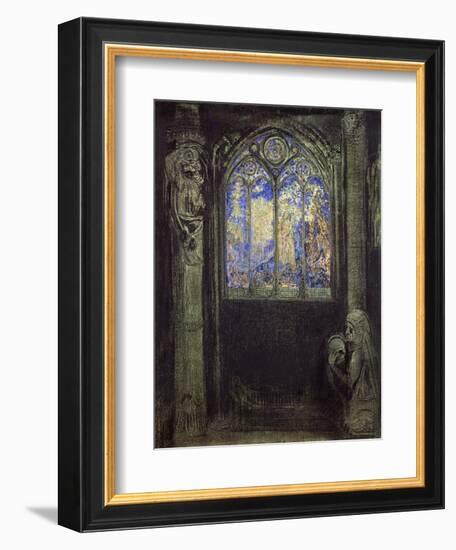 The Stained Glass Window, 1904-Odilon Redon-Framed Giclee Print