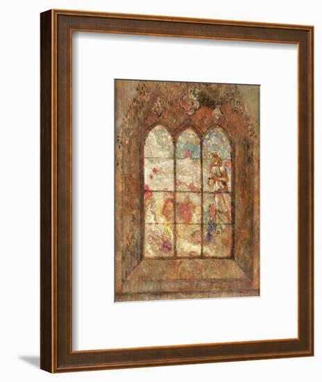 The Stained Glass Window-Odilon Redon-Framed Premium Giclee Print